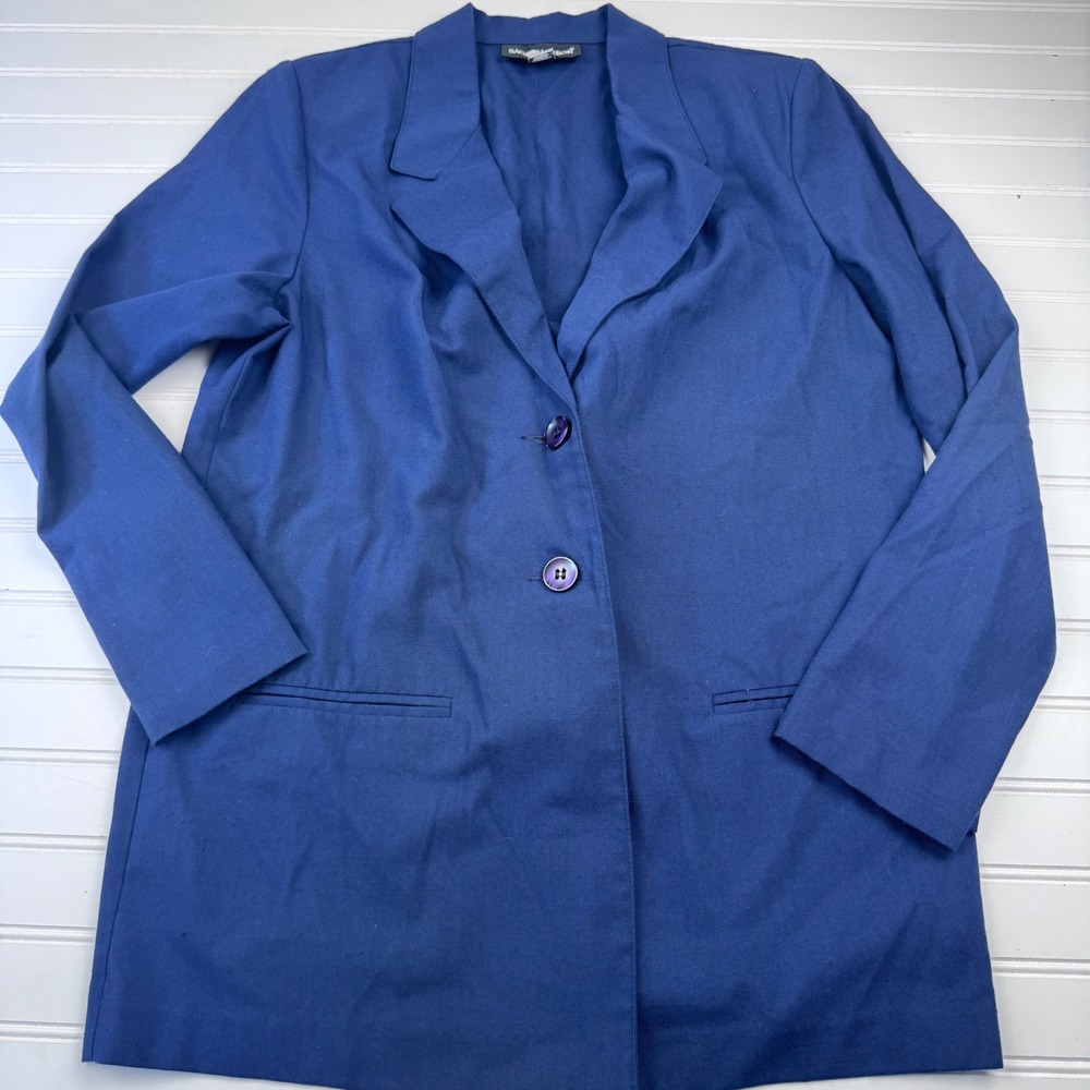 Vintage Sag Harbor Women's 12 Navy 2 Button Blazer